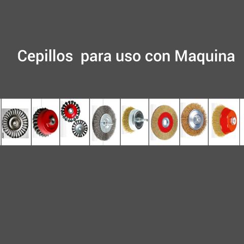 Cepillos alambre para uso en Maquinas